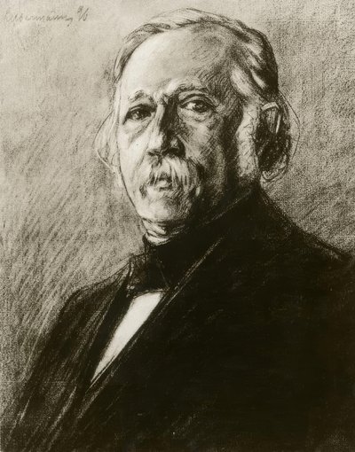 Theodor Fontane, Zeichnung von M. Liebermann von Max Liebermann